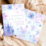Winterwonderland Schneeflocken Girl Snow Geburtsta Einladung<br><div class="desc">Im Winter Wonderland zum Geburtstag Anlass für Ihre perfekte Feier.</div>
