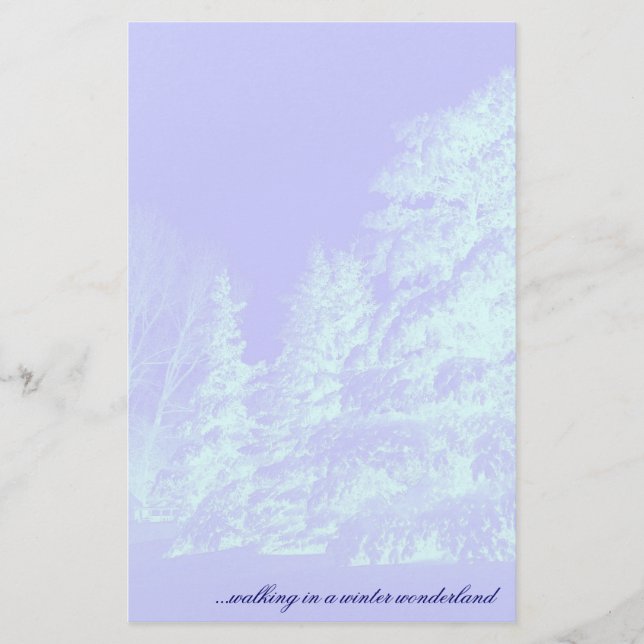 Winterwonderland Stationery Briefpapier (Vorderseite)