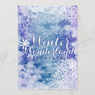 Winterwonderland Thema 16 . Geburtstag Geburtstag Einladung