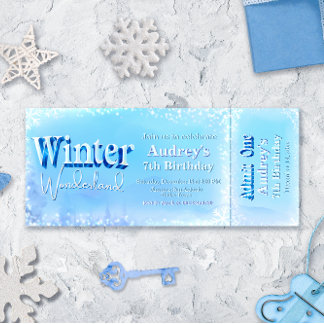 Winterwonderland-Ticket Einladung