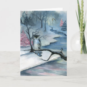 Winterwood leere Gruß-Karte Karte