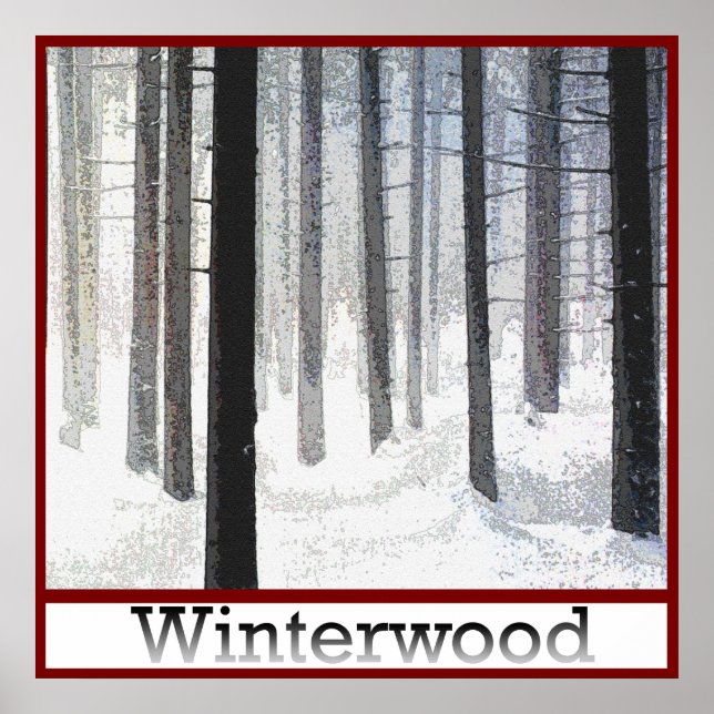 Winterwood Woodlot Poster (Vorne)