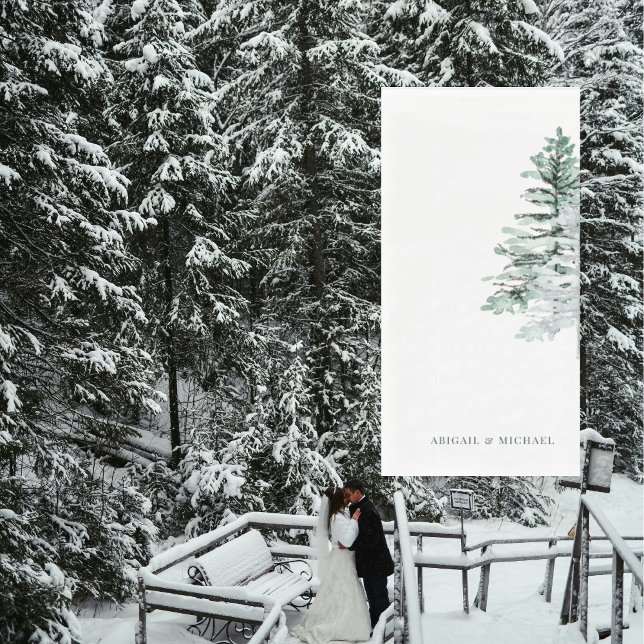 Winterwoodland Hochzeit Personalisiert Serviette (Von Creator hochgeladen)