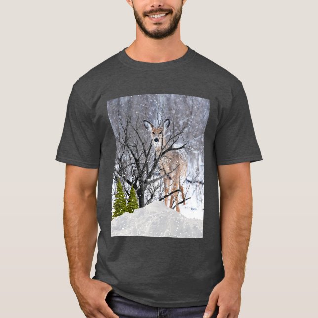 Winterwunder im Grünen Kunst und Kultur T-Shirt (Vorderseite)