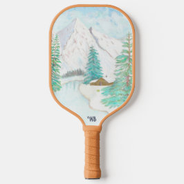 Winterwunder mit Text Pickleball Schläger