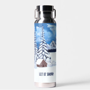 Winterwunder-Silber eingeschweißt Trinkflasche