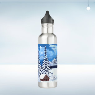 Winterwunder Wasserflasche aus Edelstahl Edelstahlflasche