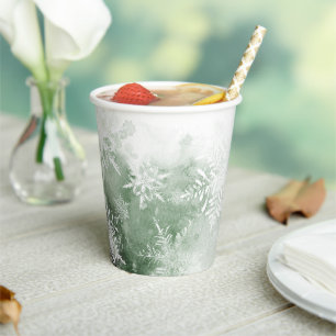 Winterwunderland Babydusche Pappbecher