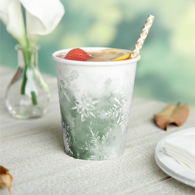 Winterwunderland Babydusche Pappbecher (In Situ)