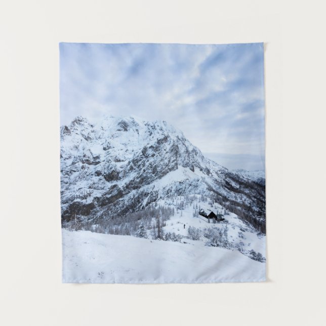 Winterwunderland-Entdecker Wandteppich (Vorderseite)