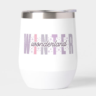 Winterwunderland - Festliche Typografie Kunst