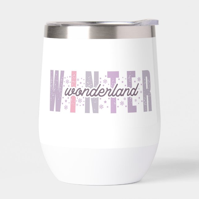 Winterwunderland - Festliche Typografie Kunst (Links)