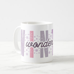 Winterwunderland - Festliche Typografie Kunst Kaffeetasse