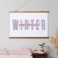 Winterwunderland - Festliche Typografie Kunst