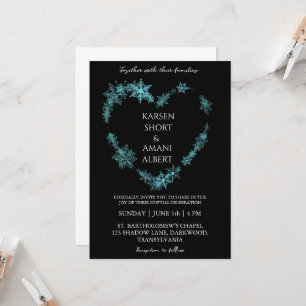 Winterwunderland Hochzeitseinladungen Einladung