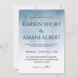 Winterwunderland Hochzeitseinladungen Einladung