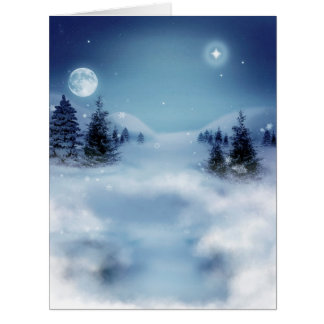 Winterwunderland in der Nacht