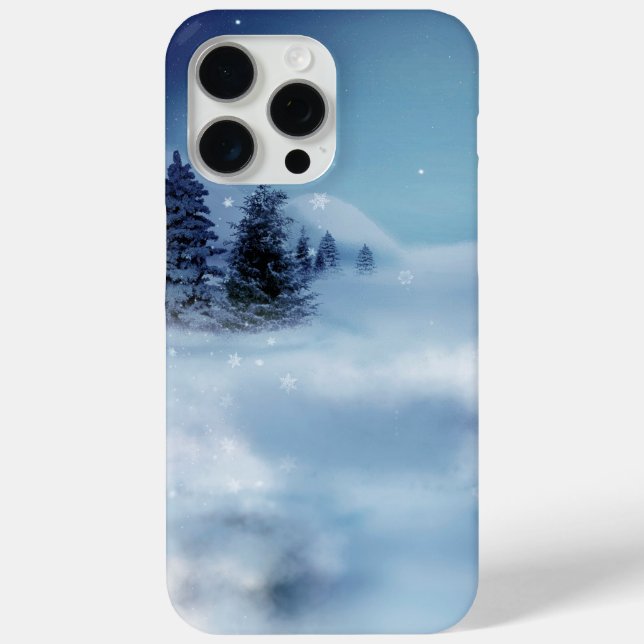Winterwunderland in der Nacht Case-Mate iPhone Hülle (Rückseite)