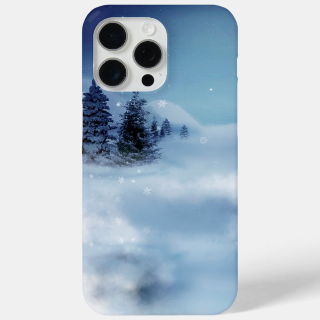 Winterwunderland in der Nacht Case-Mate iPhone Hülle (Rückseite)
