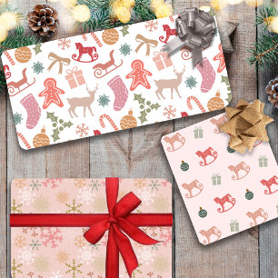 Winterwunderland in Pink Geschenkpapier Set