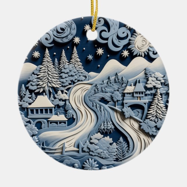 Winterwunderland Landschaftliche Ornamente (Vorne)