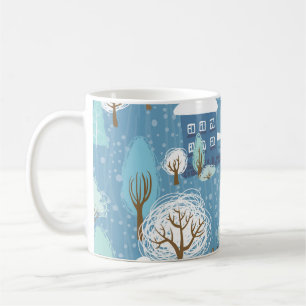 Winterwunderland: Landschaftliches Muster Kaffeetasse