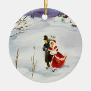 Winterwunderland-Ornament Keramikornament