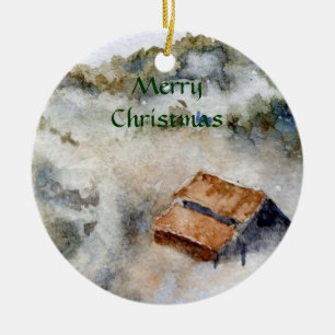 Winterwunderland-Ornament Keramikornament