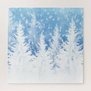 Winterwunderland, Pinienbäume, Wald