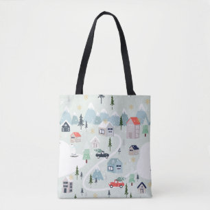 Winterwunderland: Polar Bären Weihnachten Tasche