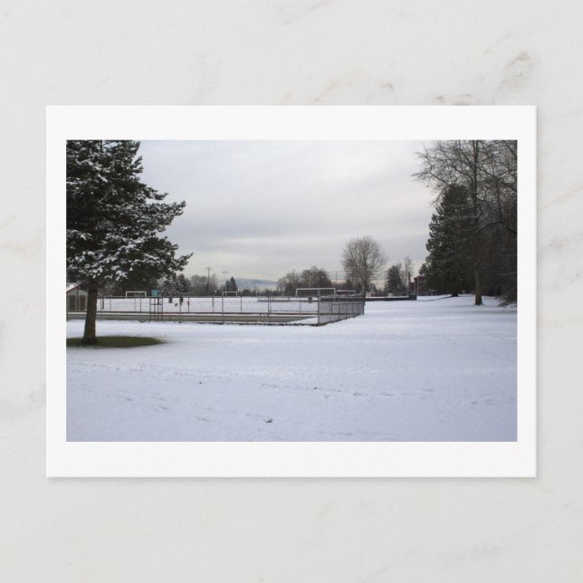 Winterwunderland Postkarte (Vorderseite)