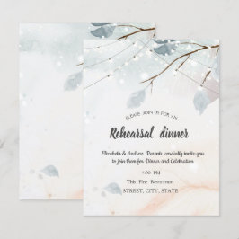 Winterwunderland, Probe-Abendessen der Baumzweige Einladung