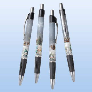 Winterwunderland, Schneemünde, Schnee ⛄️ Schnee 🎄 Kugelschreiber