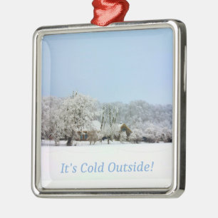Winterwunderland Silbernes Ornament