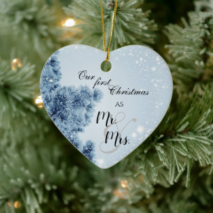 Winterwunderland  Unser Erster Weihnachtsmann und  Keramik Ornament