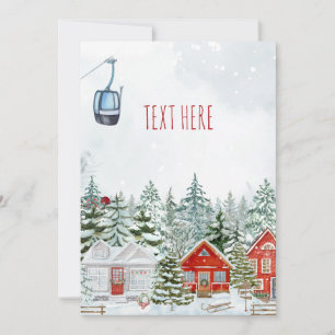 Winterwunderland Weihnachtsgeschichte Feiertagskarte