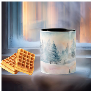 Winterwunderland Zweifarbige Tasse
