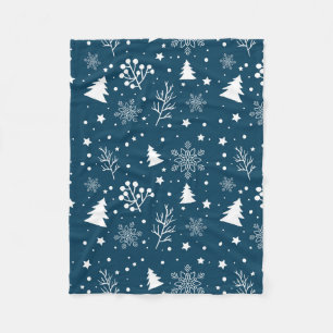 Wintery Blue Fleecedecke