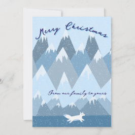 Wintery Christmas card Feiertagskarte