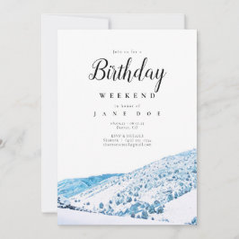 Wintery Colorado Berge Geburtstag Wochenende Einladung