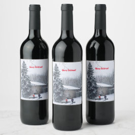 Wintery Days verdienen Wine-Reserve-Label Weinetikett