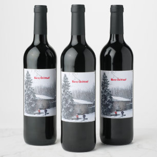 Wintery Days verdienen Wine-Reserve-Label Weinetikett