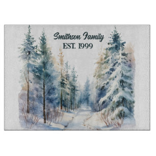 Wintery Forest Schneidebrett