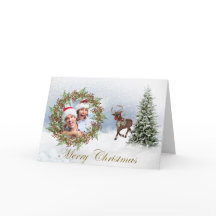 Wintery Foto Weihnachtskarte