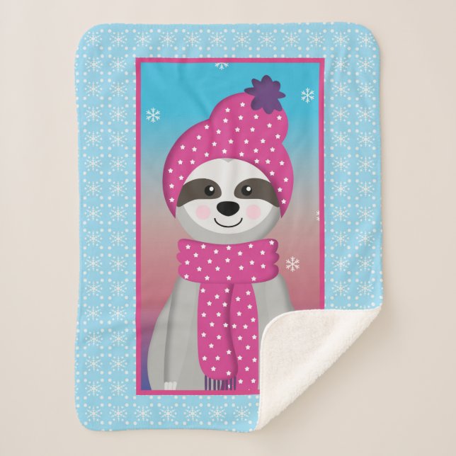 Wintery Racoon Sherpadecke (Vorderseite)