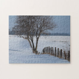Winterzaun-Foto
