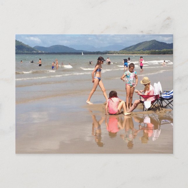 Winterzeit auf der Postkarte "Palm Cove" (Vorderseite)
