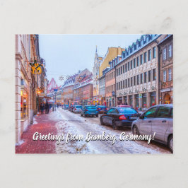Winterzeit in Bamberg Deutschland Postkarte