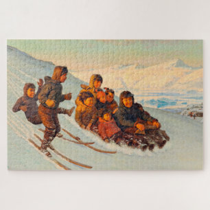 Winterzeit in Grönland Rasmussen 1875
