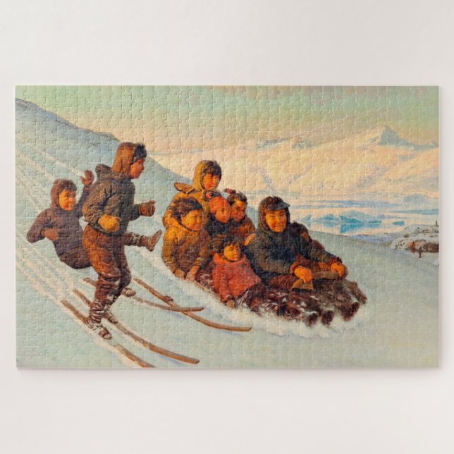 Winterzeit in Grönland Rasmussen 1875 (Horizontal)